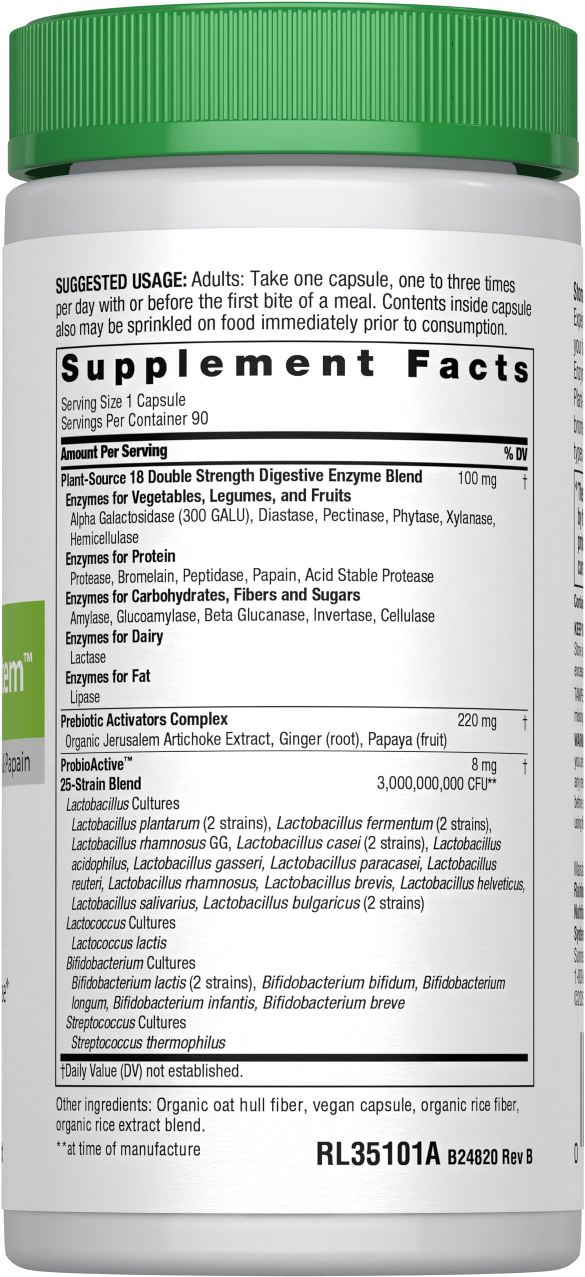 Rainbow Light botella de cápsulas: opción vegana sin gluten para uso diario