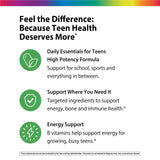 Rainbow Light comprimidos Fruta Punch, formato diario para adolescentes, facilidad de consumo.