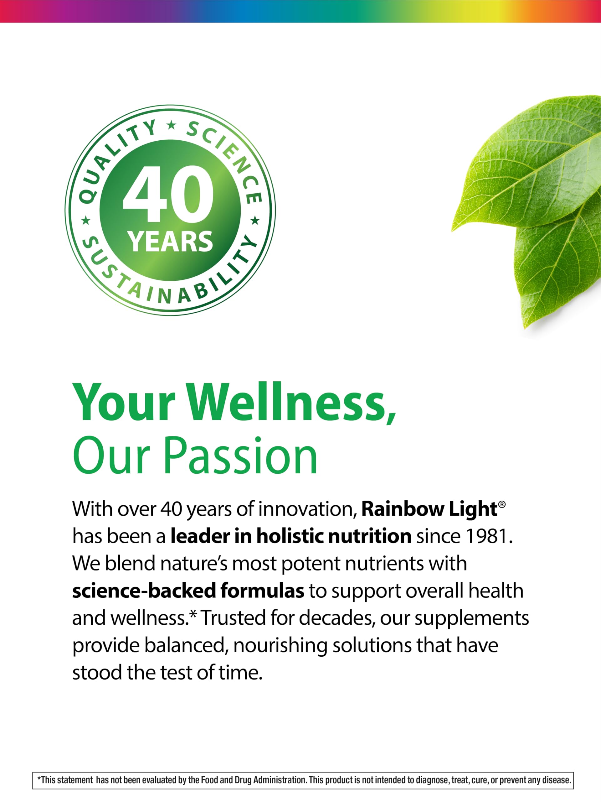 Rainbow Light Fórmula vegetariana: gomitas sin gluten para estilo de vida saludable