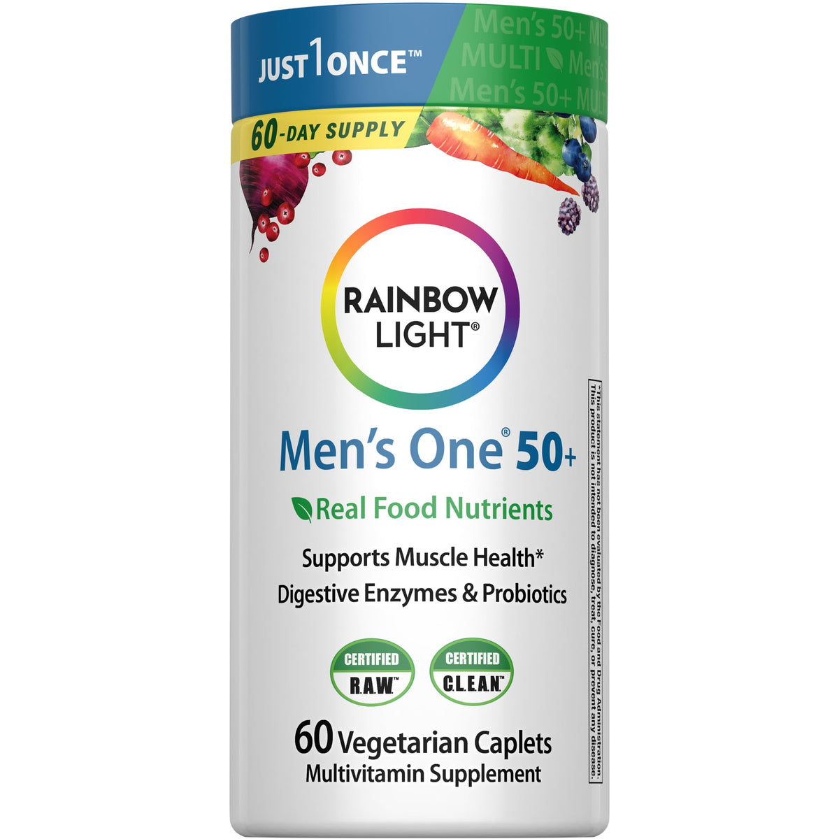 Rainbow Light Hombres 50+ tabletas: soporte diario de energía y salud