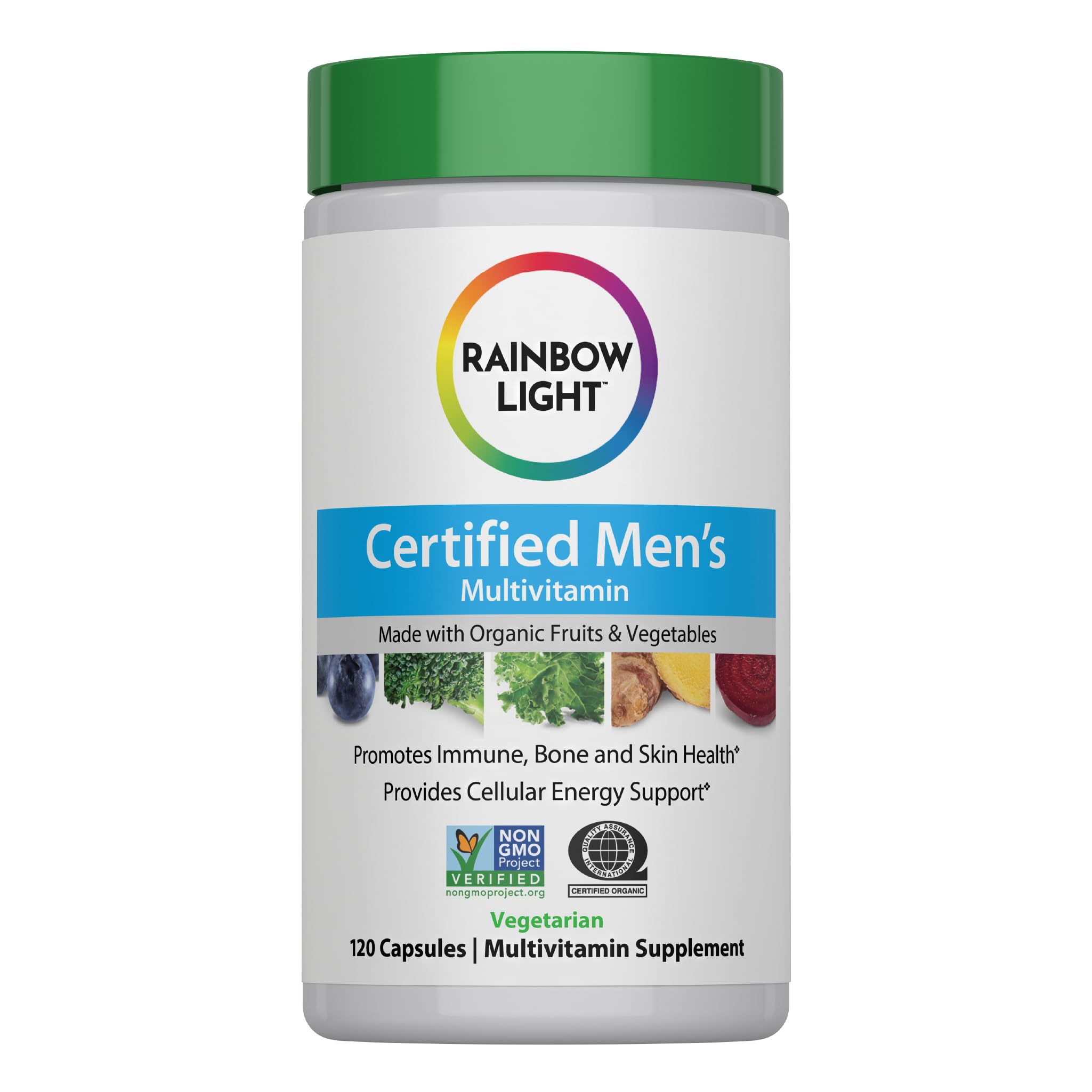 Rainbow Light para hombres: cápsulas de multivitamínico diario que apoyan la inmunidad.