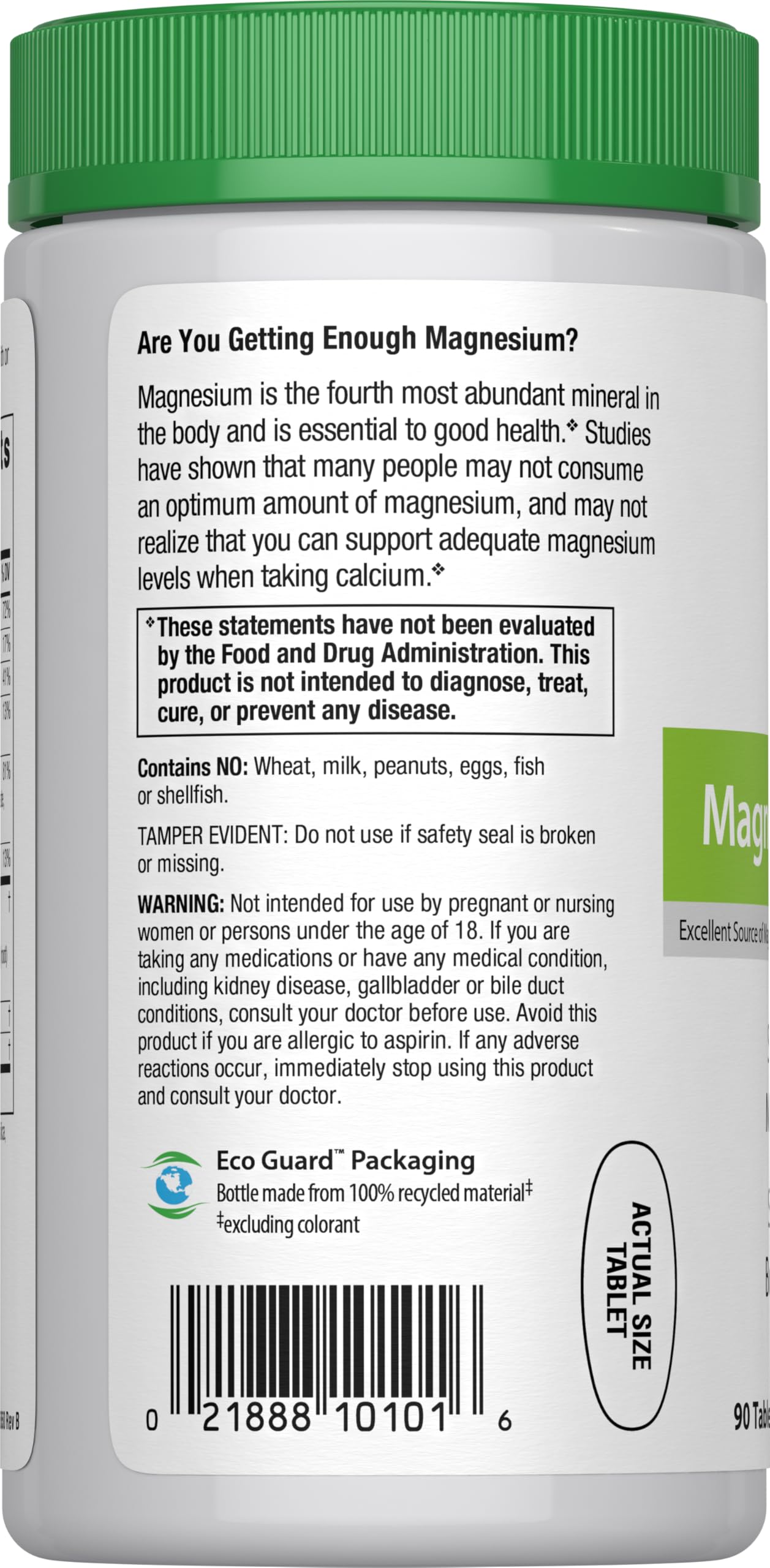 Rainbow Light Magnesium Calcium Plus frasco, fácil de incorporar a la rutina diaria.
