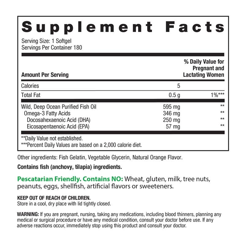 Rainbow Light Prenatal DHA: cápsulas, sabor naranja natural, sin gusto a pescado.