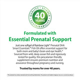 Rainbow Light Prenatal DHA: 60 cápsulas para uso diario durante el embarazo.