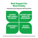 Rainbow Light Prenatal DHA: etiqueta informativa con DHA y EPA para desarrollo y bienestar.