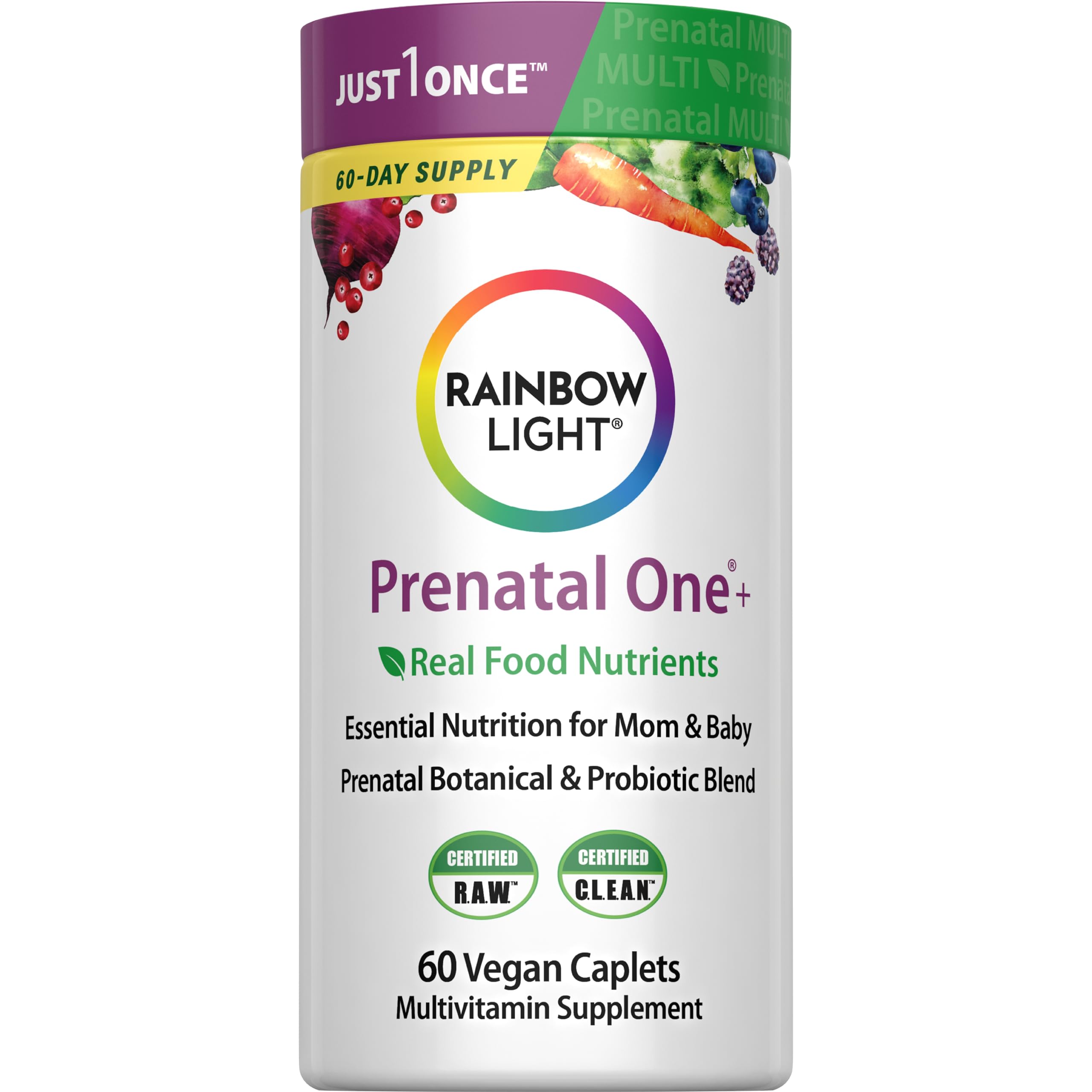 Rainbow Light Prenatal One: frente de botella, apoyo diario para gestación saludable