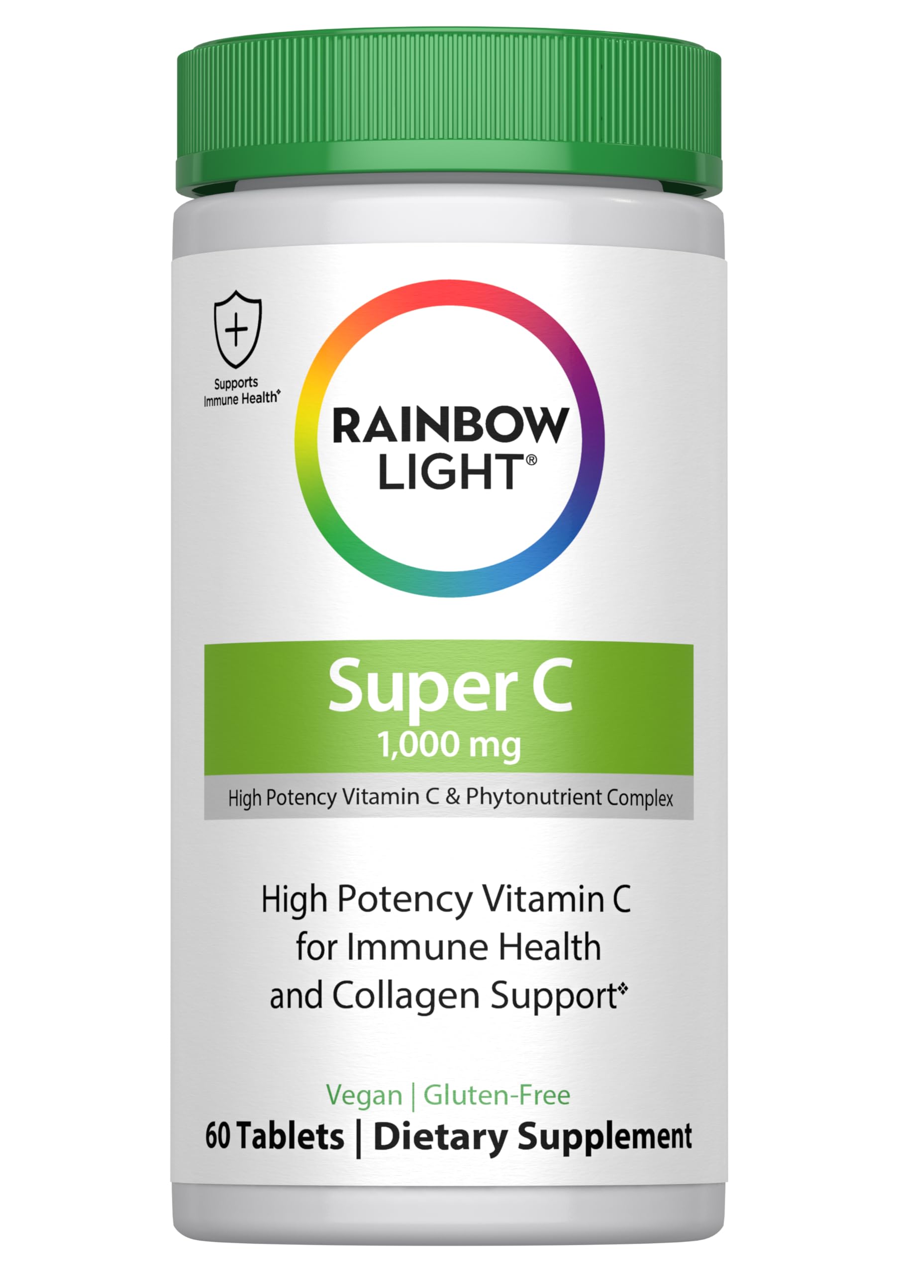 Rainbow Light Vitamina C 1000, empaque de 60 tabletas para rutina diaria fácil.