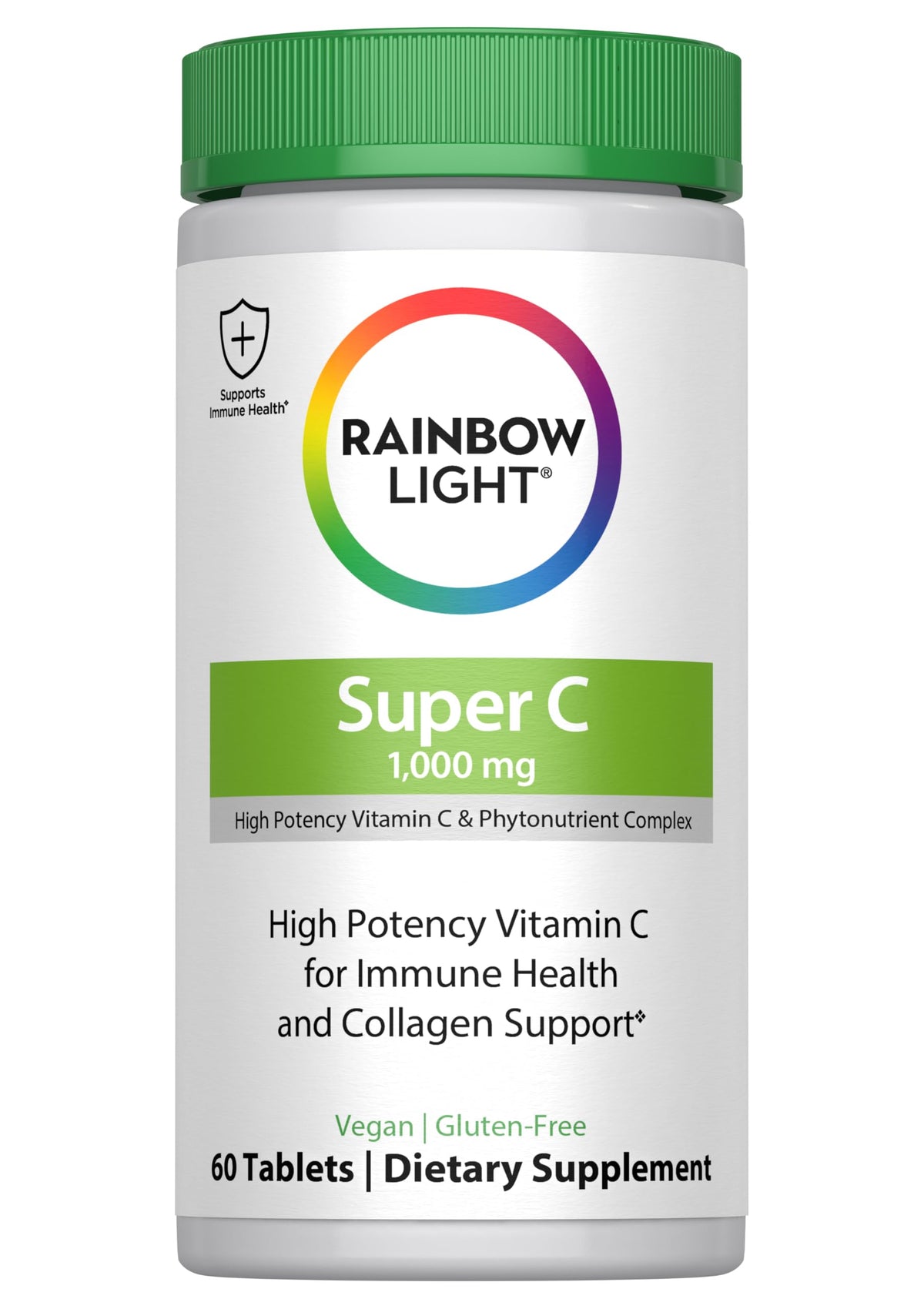 Rainbow Light Vitamina C 1000, empaque de 60 tabletas para rutina diaria fácil.