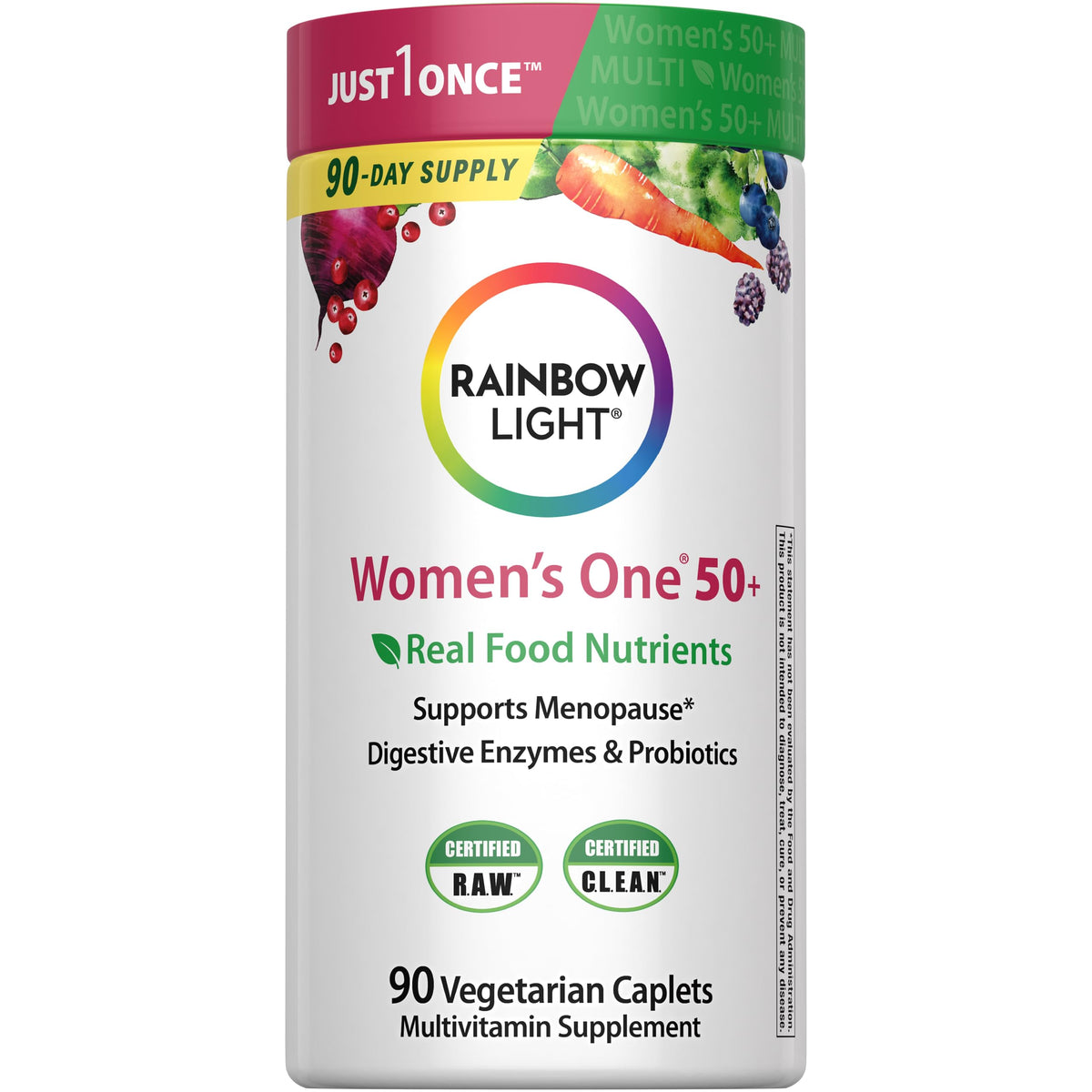 Rainbow Light para mujeres 50+ en botella: apoyo diario para salud femenina