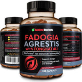 Rainbow Nutrients fadogia-agrestis-tongkat-ali botella para rendimiento y entrenamiento.