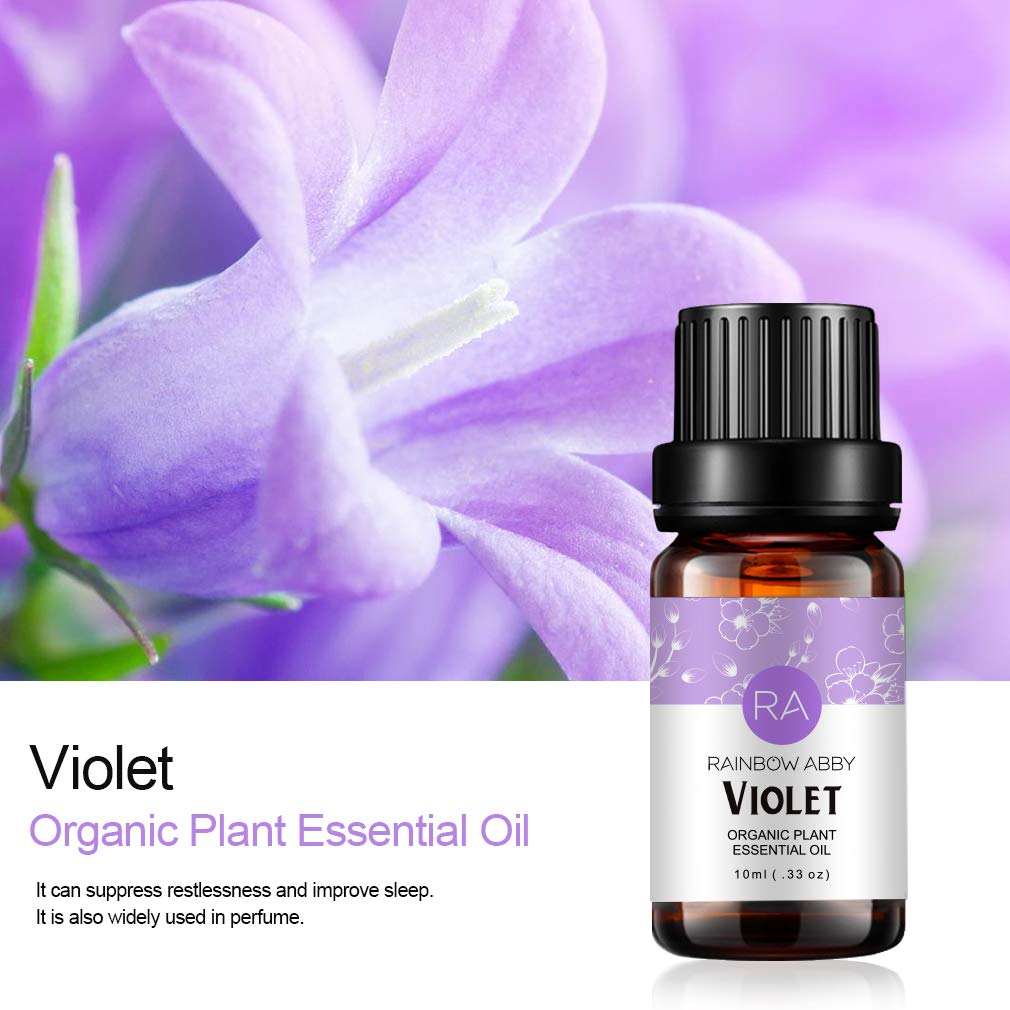Rainbow Abby Aceite Esencial Violeta para cabello, aporta brillo suave.