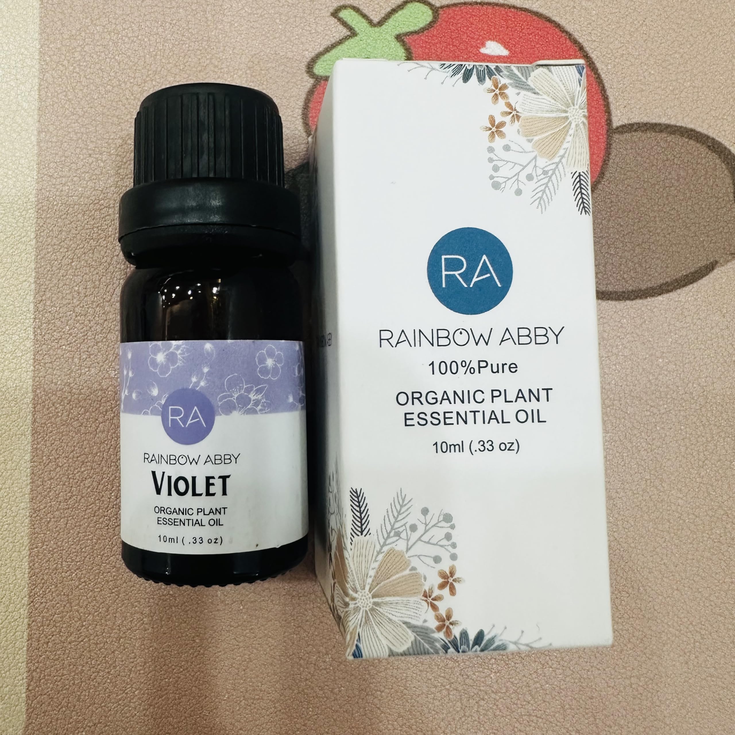 Rainbow Abby Aceite Esencial Violeta para difusor, crea atmósfera calmante.