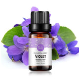 Rainbow Abby Aceite Esencial Violeta en frasco, aroma suave para difusor.