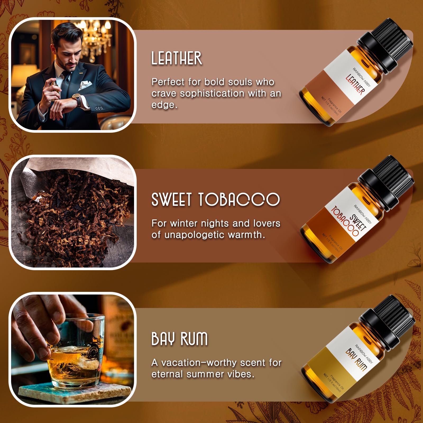 Rainbow Abby bayrum: fragancia picante para difusores y cosméticos hechos en casa.