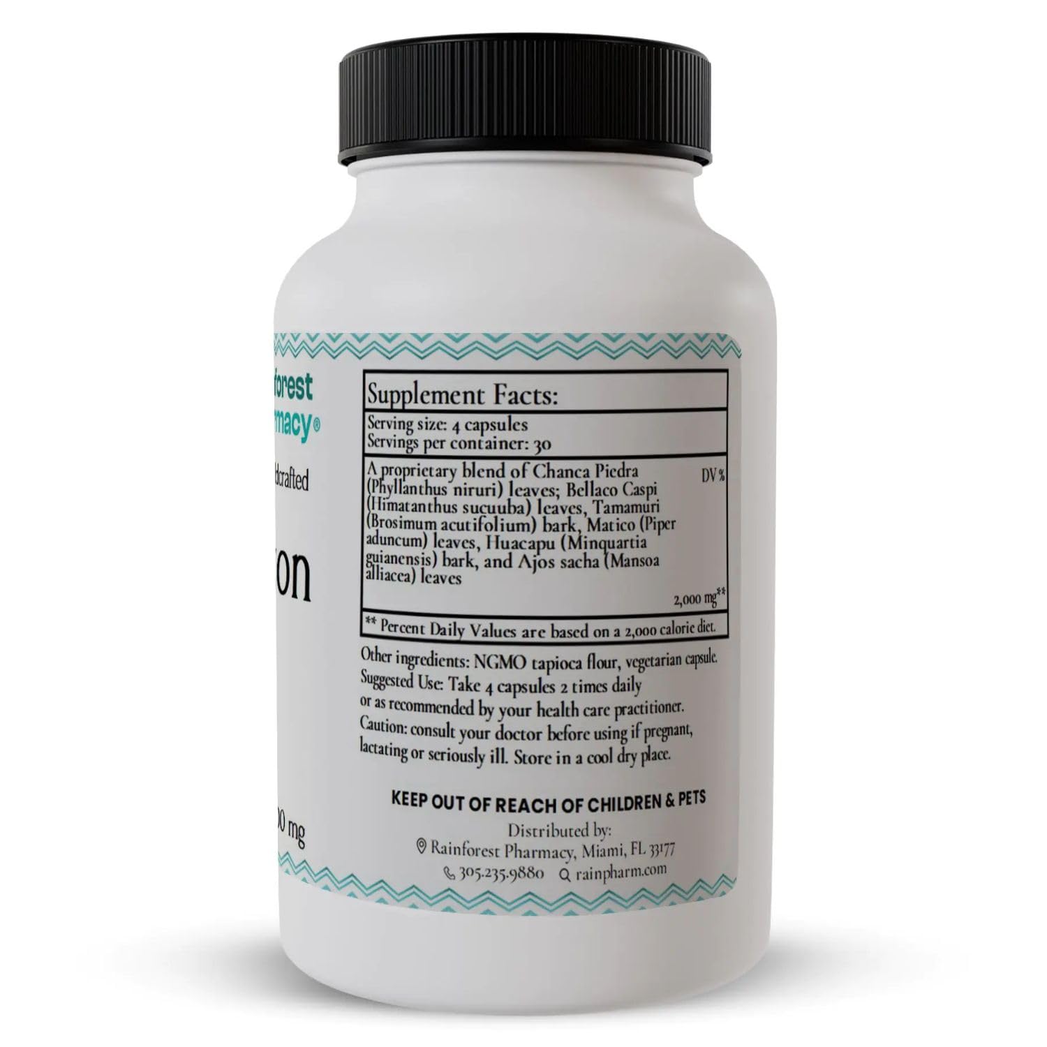 Rainforest Pharmacy Spiro: empaque ecológico con plantas para vitalidad diaria.