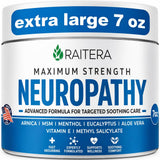 Raitera crema neuropatía, envase 7 oz, ideal para uso diario.