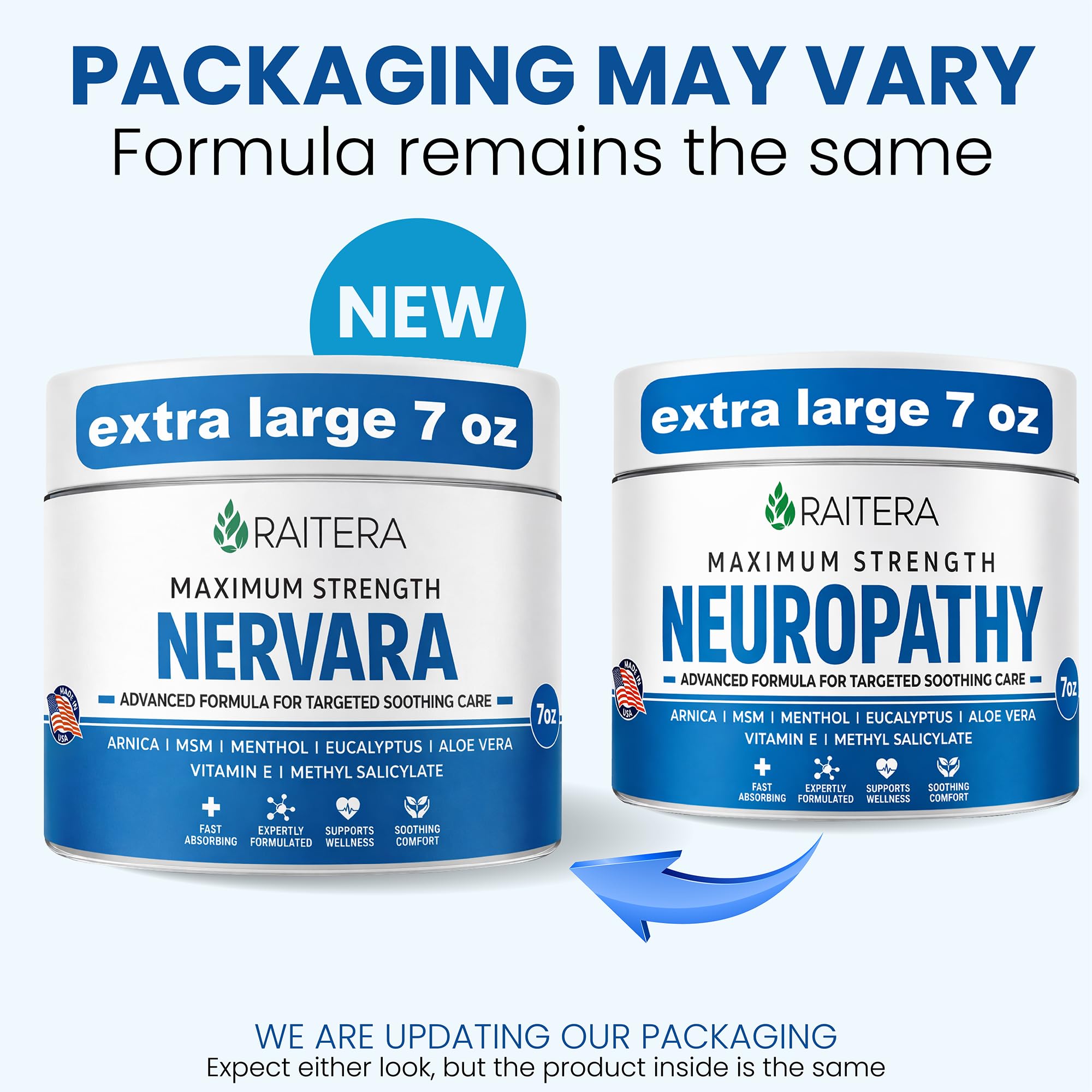 Raitera crema neuropatía, textura sedosa para una aplicación suave.