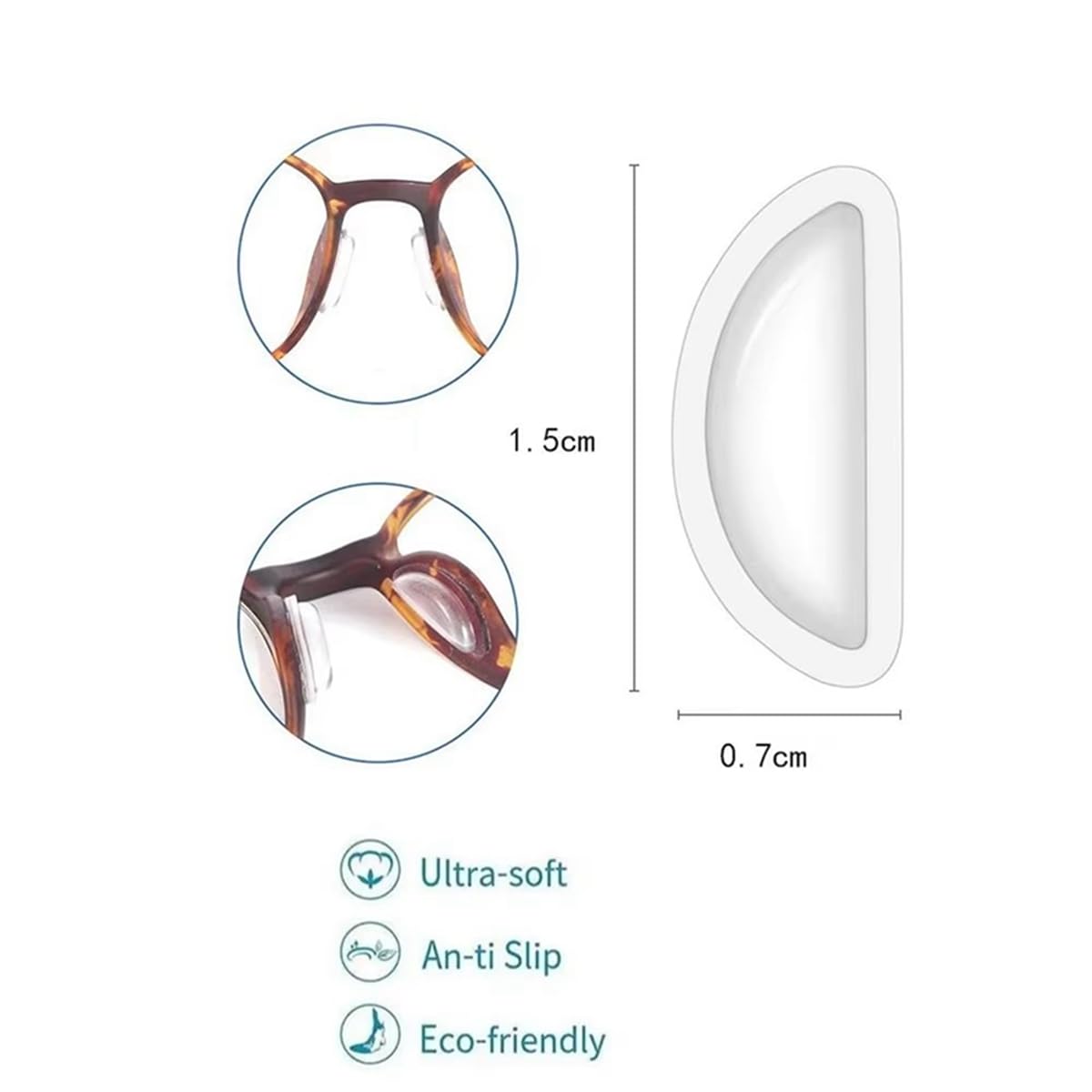 Ralhaywi compatibles con diversas monturas de gafas para mayor versatilidad.