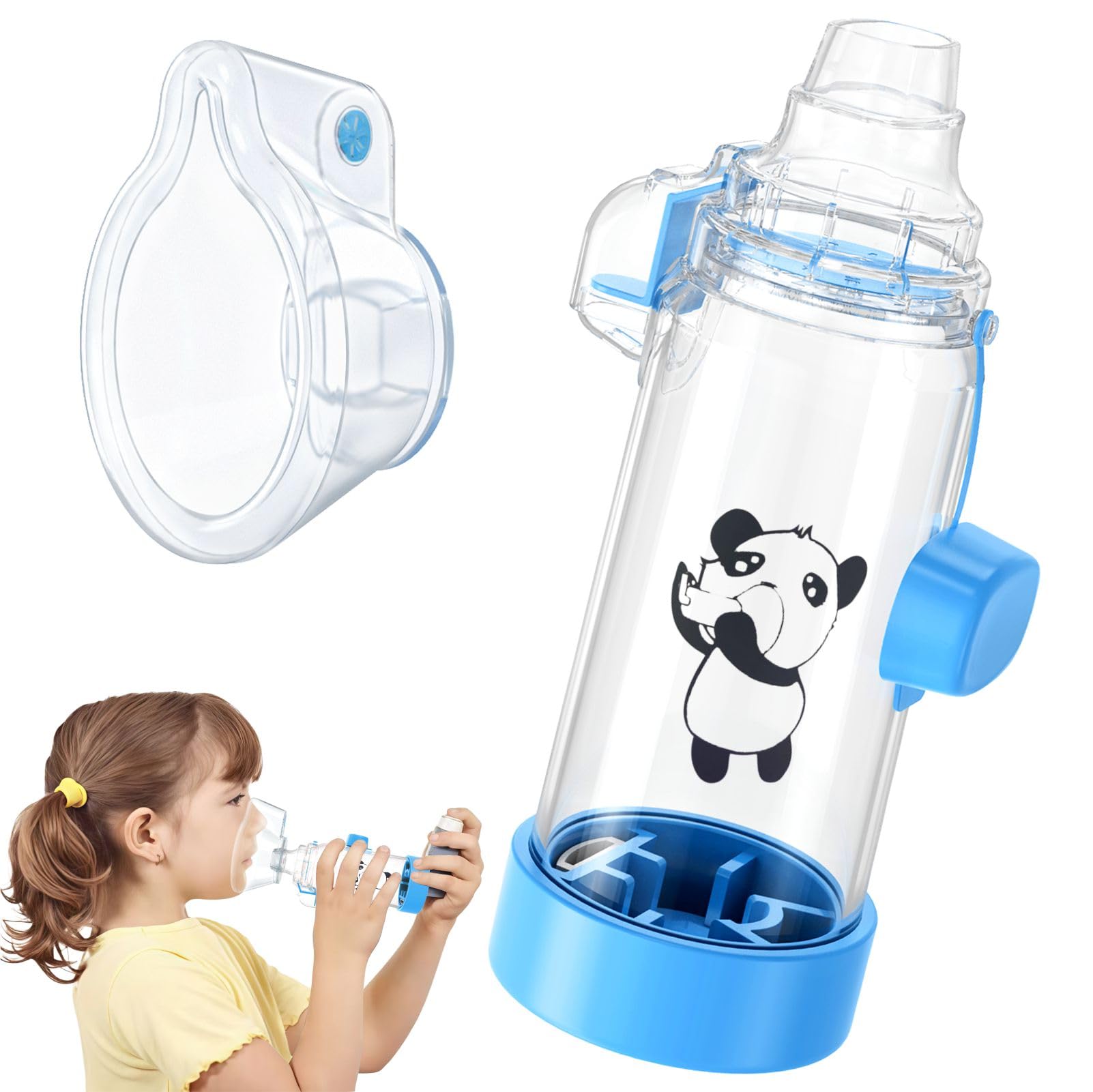 Ramixi NESSI Spacer Panda frente, comodidad para inhalación en casa