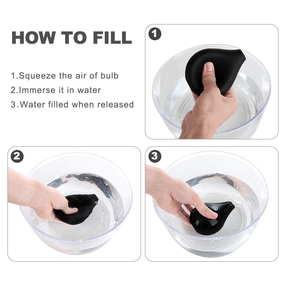 RANEU kit limpieza enema anal, instrucciones simples