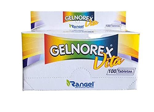 Rangel Gelnorex Vita: botella de tabletas para uso diario de vitaminas B adulto