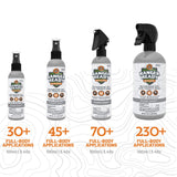 Rociado de cuerpo completo con spray de Ranger Ready Repellents.