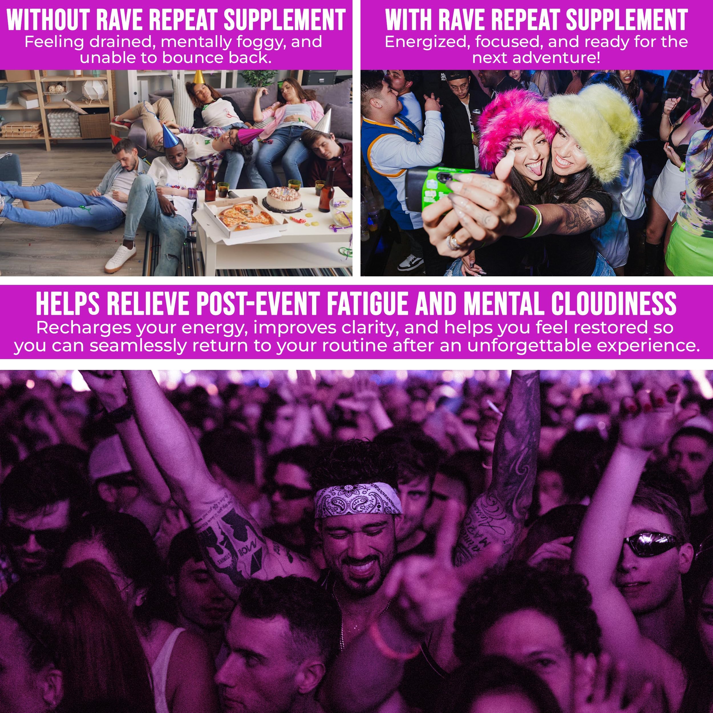 Rave Repeat Dosis de pre-rave: plan sencillo para tres días previos.