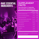 Rave Repeat Envase 40 cápsulas: compra cómoda para varias fiestas.