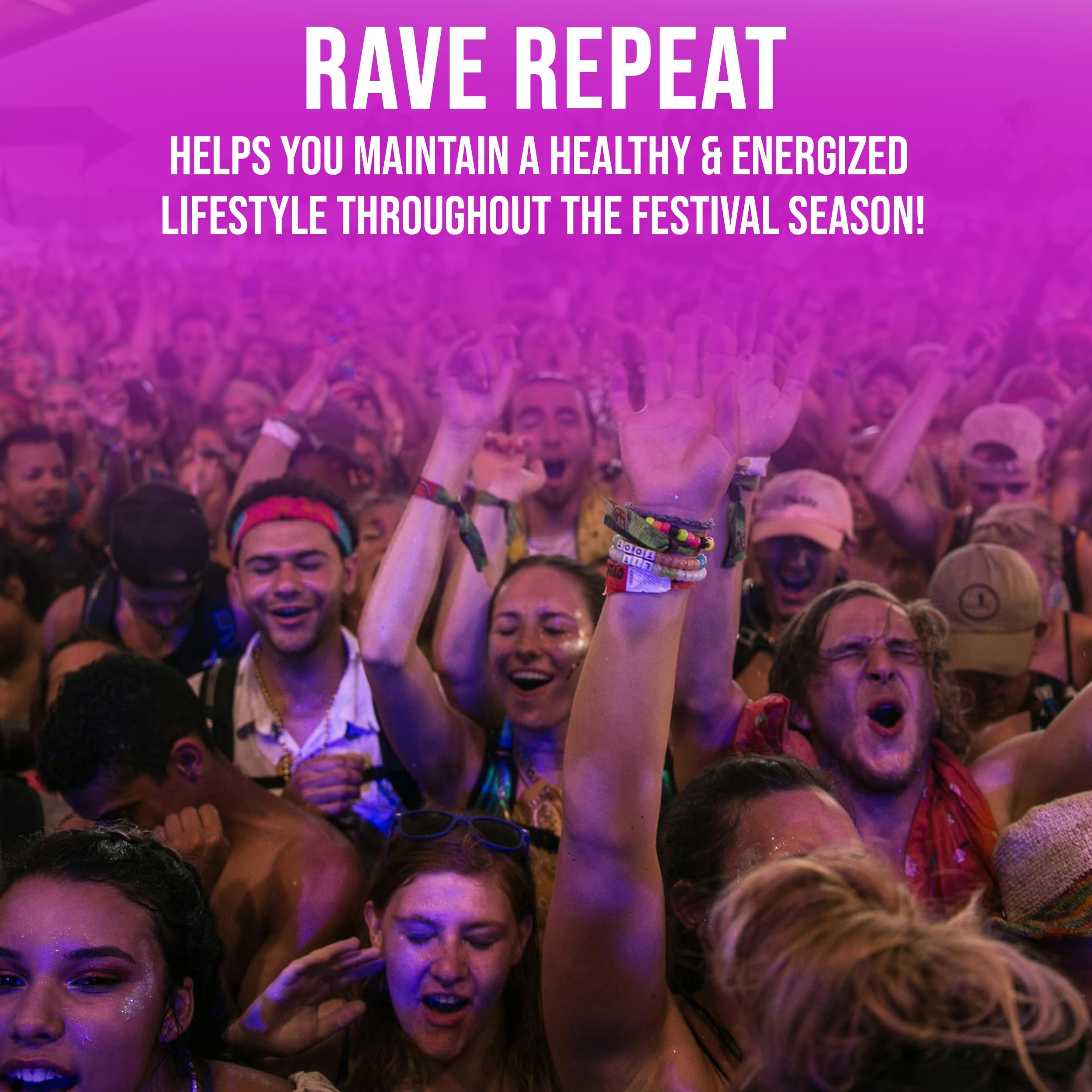 Rave Repeat Té Verde: extracto energizante para un impulso suave.