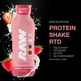 RAW batido proteína crema textura cremosa para recuperación posentrenamiento