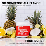 RAW Essential Pre-entrenamiento Esencial Fruta Explosión, energía durante el entrenamiento gracias a cafeína.