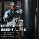 RAW Essential Pre-entrenamiento Esencial Fruta Explosión, sabor frutal para entrenos.