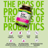 Raw Flora Probióticos para Mujer, arándano y D‑manosa, ingredientes clave.