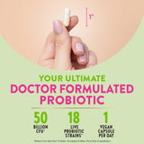 Raw Flora Probióticos para Mujer, cápsulas veganas, uso diario.