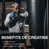 RAW Nutrition Creatina Monohidrato, etiqueta clara para control de ingredientes y pureza