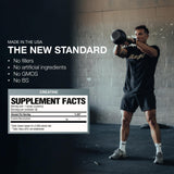 RAW Nutrition Creatina Monohidrato, ingrediente puro para apoyo a la fuerza y resistencia