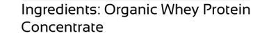 Raw Organic Whey: etiqueta orgánica que garantiza calidad