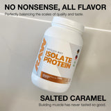 RAW Proteína Aislada de Suero, batido en vaso; sabor agradable y textura suave.