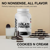 RAW Whey Isolate en taza medidora para batidos rápidos
