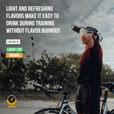 RAW Rendimiento limón-lima, ritual de hidratación para entrenamientos prolongados.