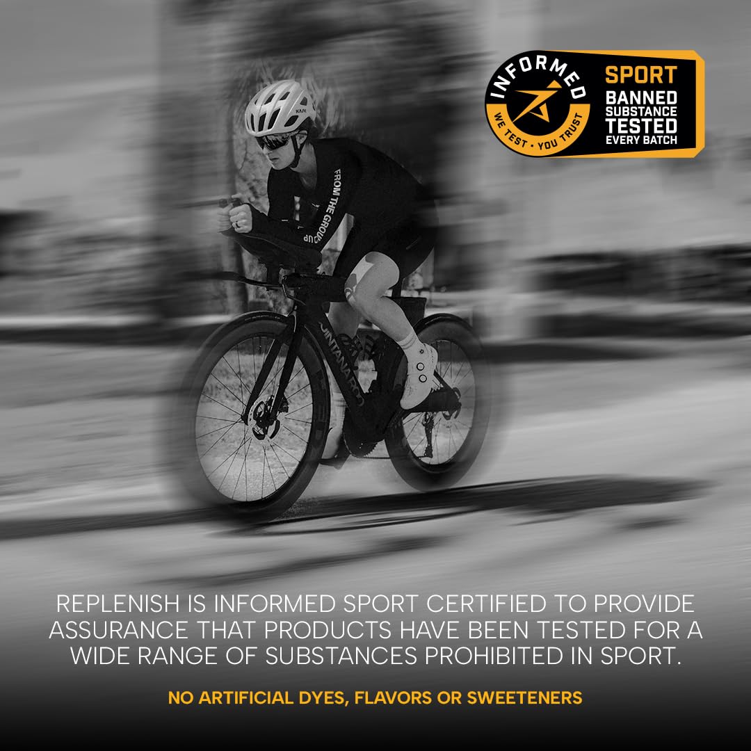 RAW Replenish atleta-entrenamiento: soporte de hidratación durante sesiones largas.