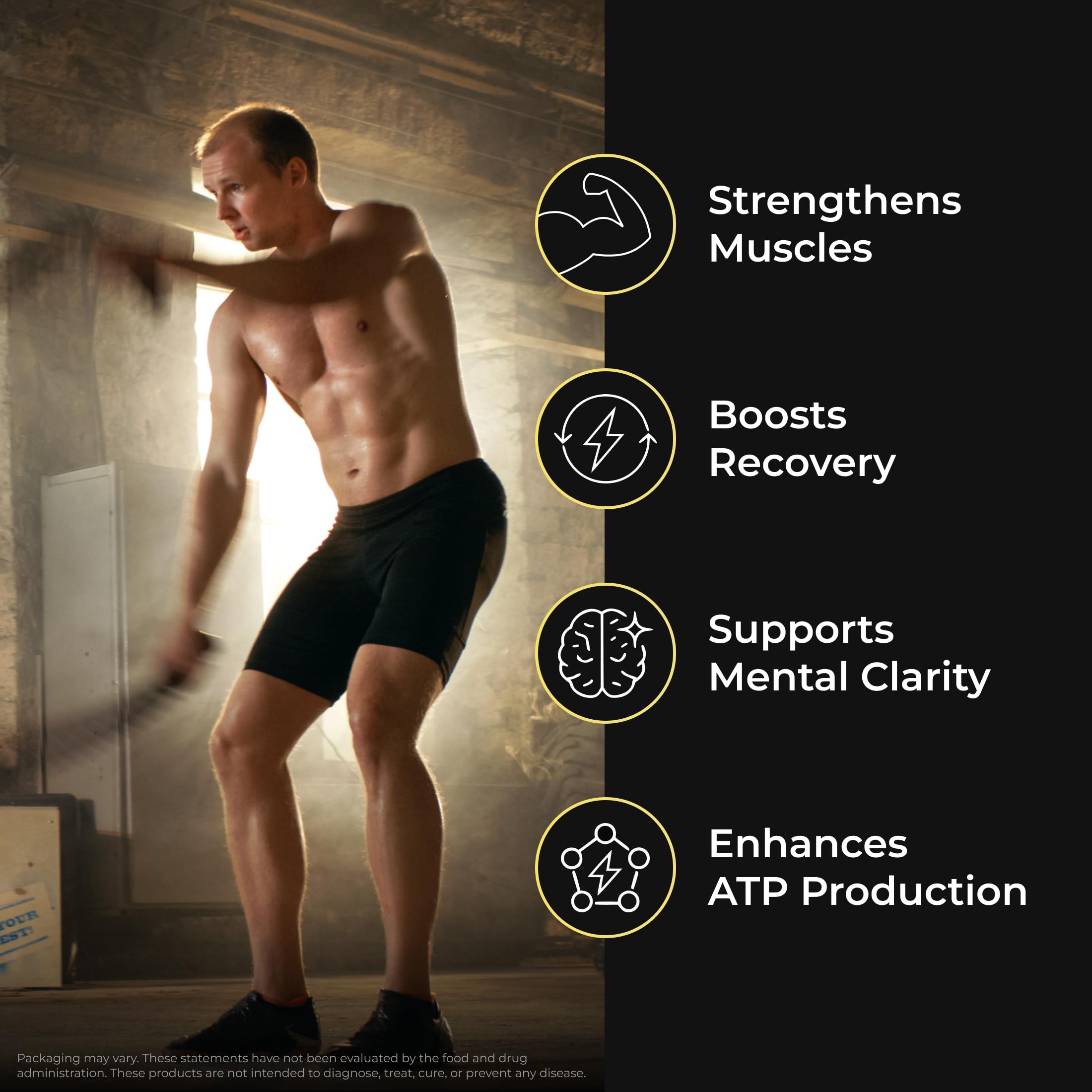 RAW Synergies Creatine Whipped Pineapple – porciones diarias para apoyo en la rutina post-entrenamiento.