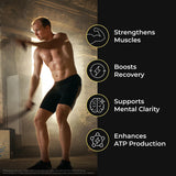 RAW Synergies Creatine Whipped Pineapple – porciones diarias para apoyo en la rutina post-entrenamiento.
