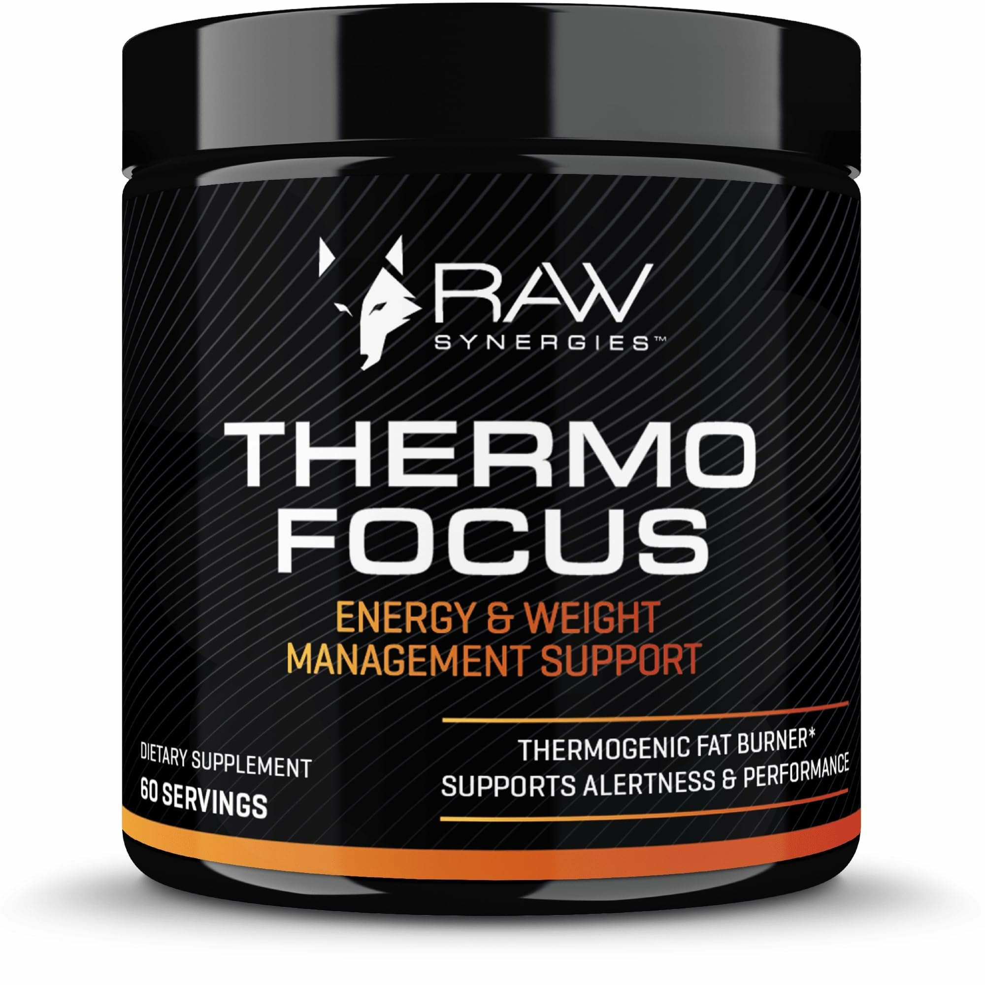 RAW Synergies Thermo Focus: cápsulas en mano para energía sostenida durante el entrenamiento.