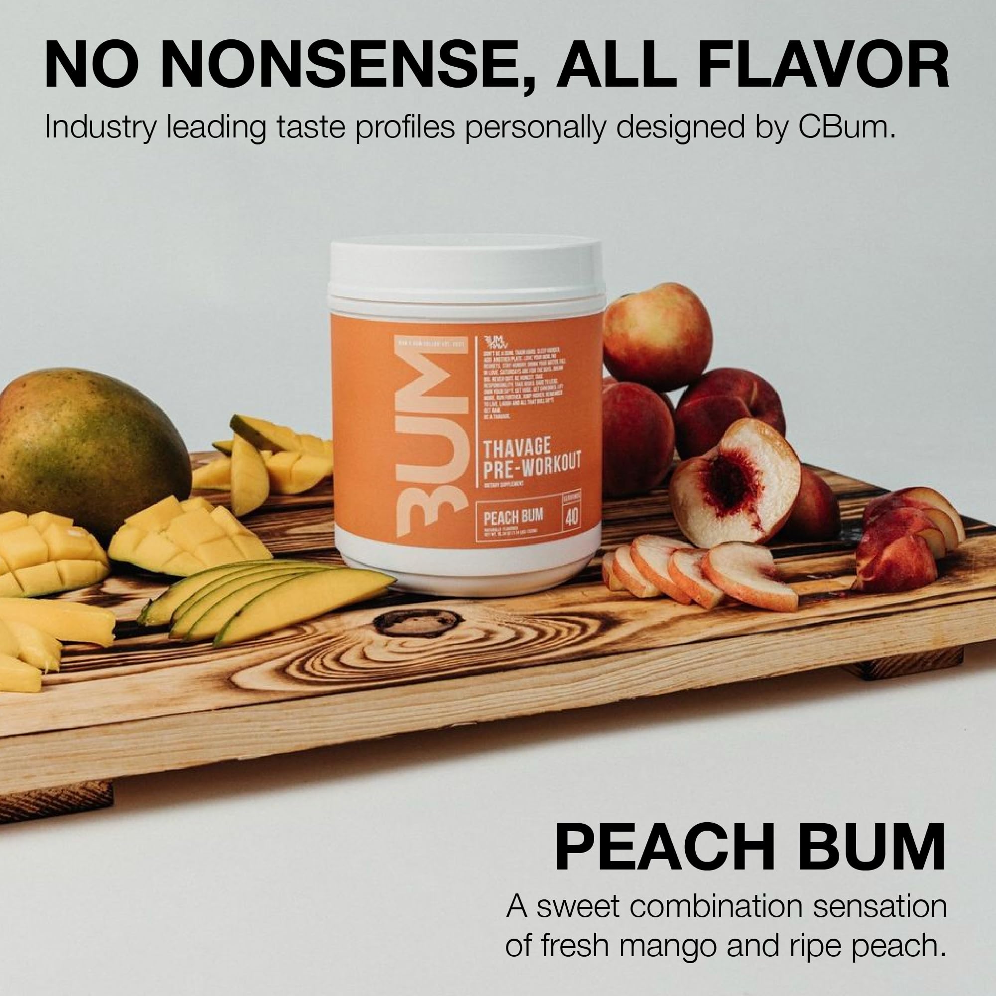 RAW Thavage Peach Bum, cuchara medidora: dosificación precisa para sesiones consistentes