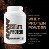 RAW Whey Isolate con BCAA; aporta aminoácidos para recuperación muscular