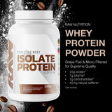 RAW Whey Isolate cucharon-porcion muestra porción medible para recuperación muscular