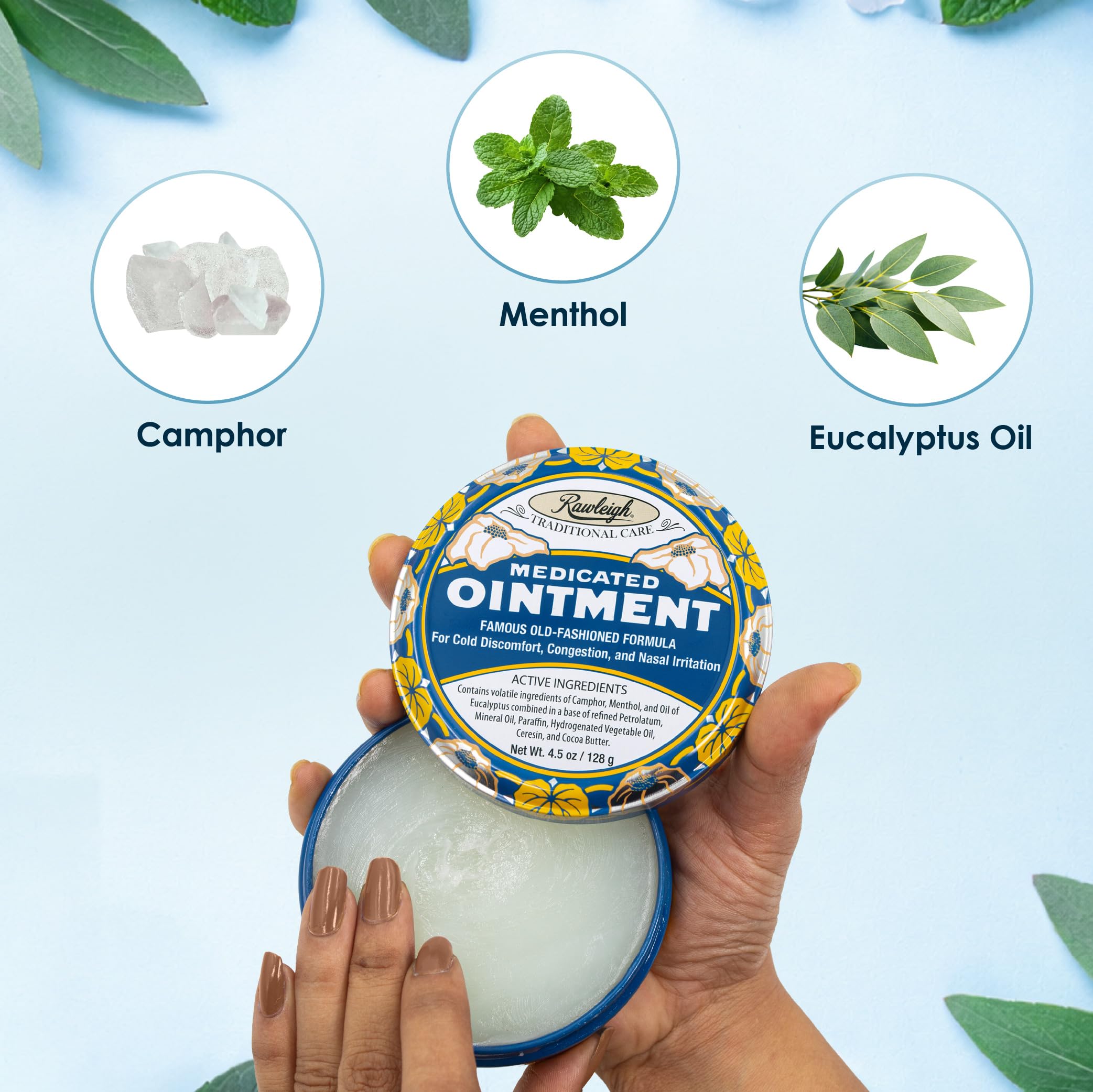 Rawleigh Ungüento Medicado con mentol y eucalipto para vapores refrescantes
