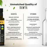 RAWYA Aplicación cosmética suave con aceite de semilla negra para piel.