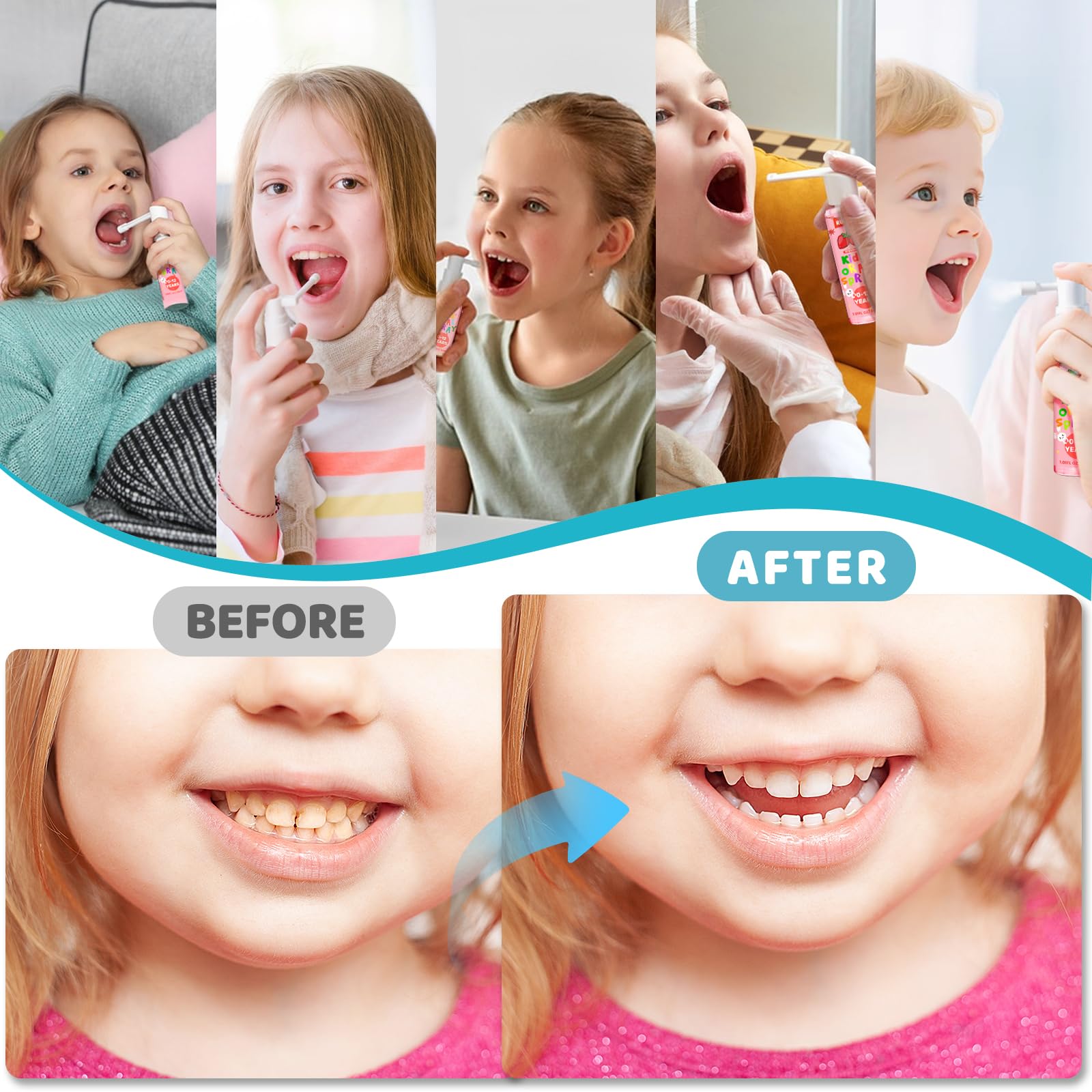 RBUGR spray bucal para niños sabor sandía para aliento fresco